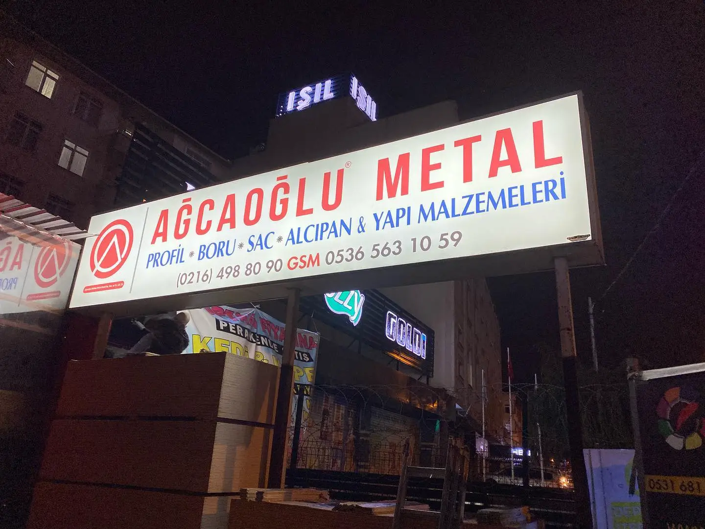 Işıklı Vinil Germe Tabela