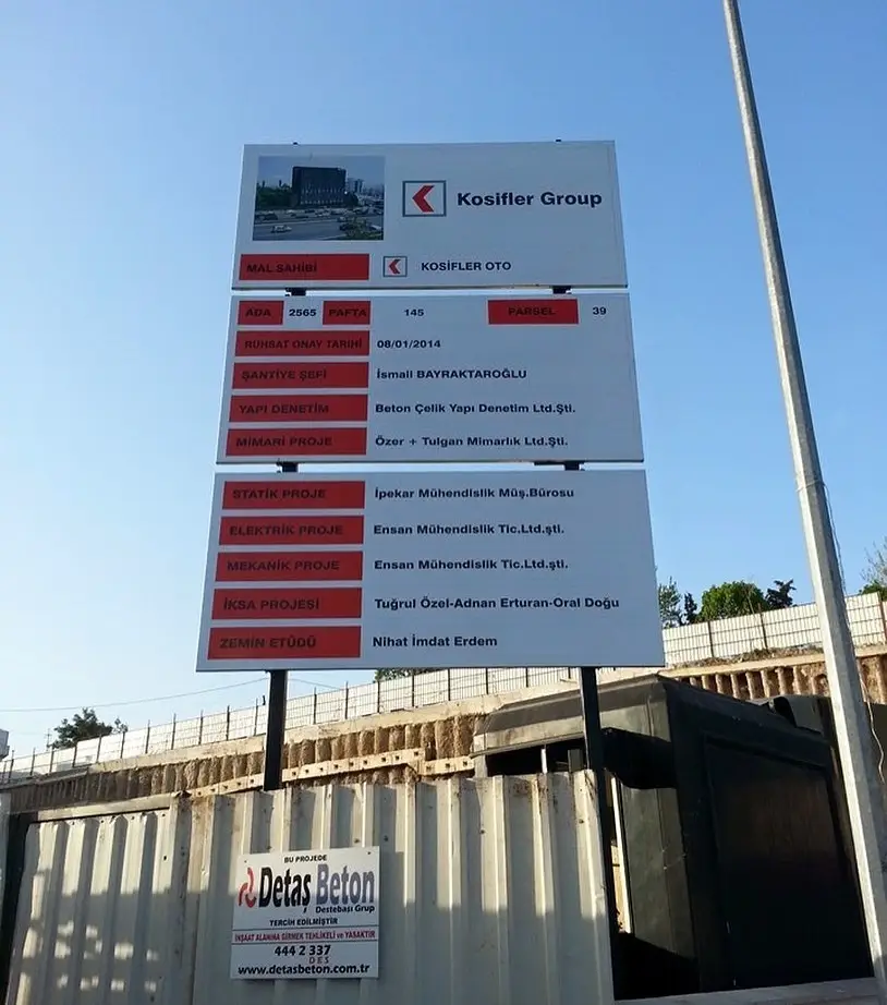 Şantiye Tabelası